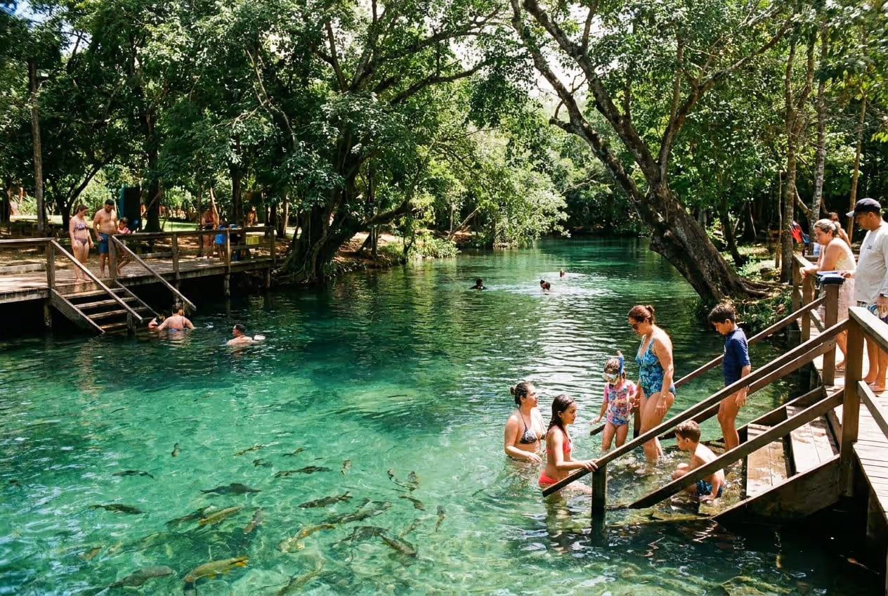 Balneário Municipal em bonito