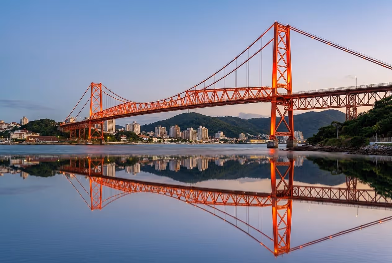 Ponte Hercílio Luz em florianopolis