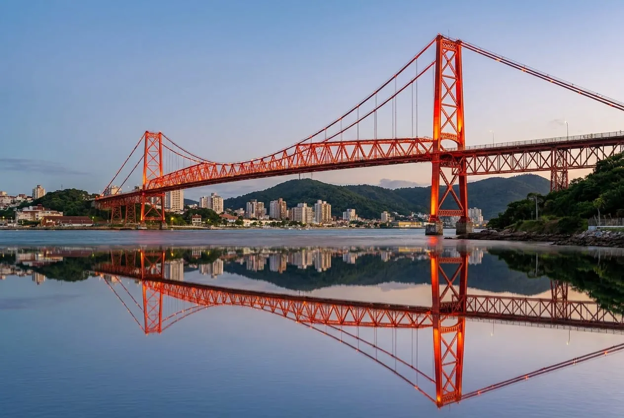 Ponte Hercílio Luz em florianopolis