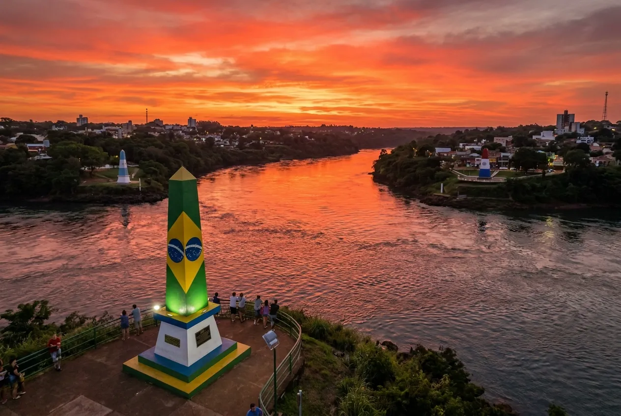 Marco das Três Fronteiras em foz do iguacu