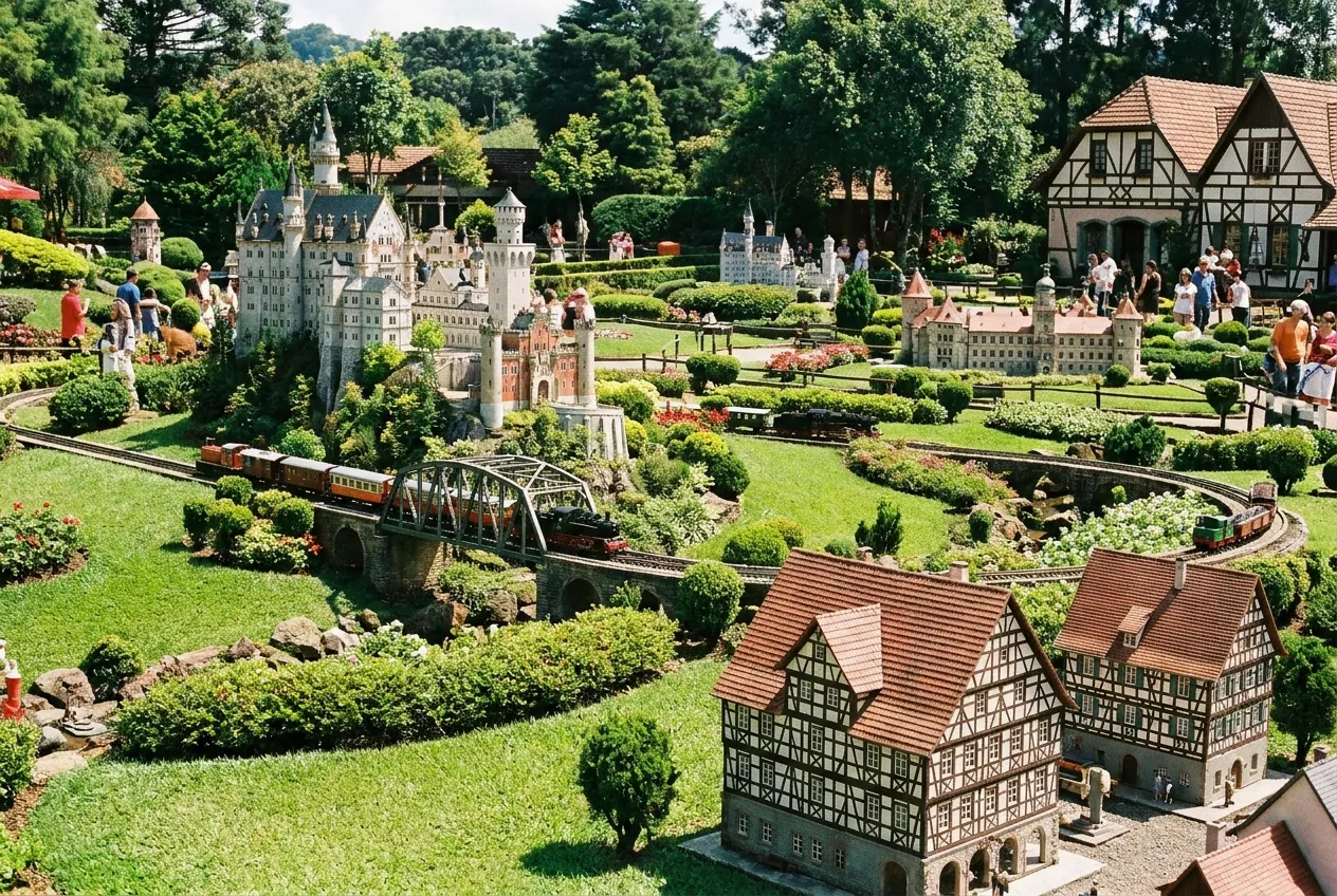 Mini Mundo em gramado