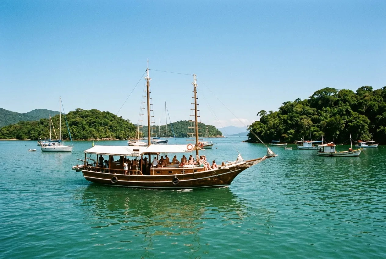 Passeio de escuna pela Baía de Paraty em paraty