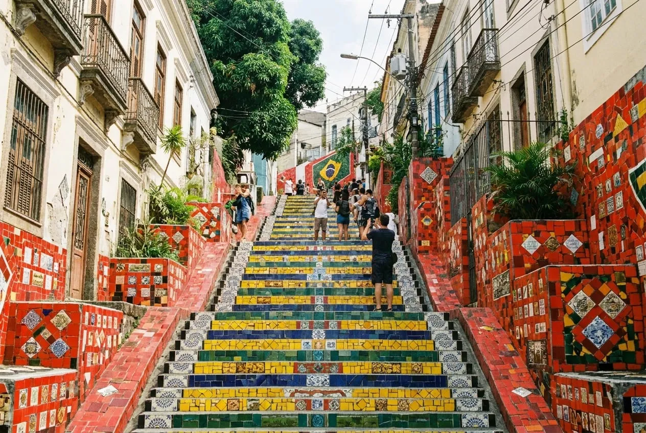 Escadaria Selarón em rio de janeiro
