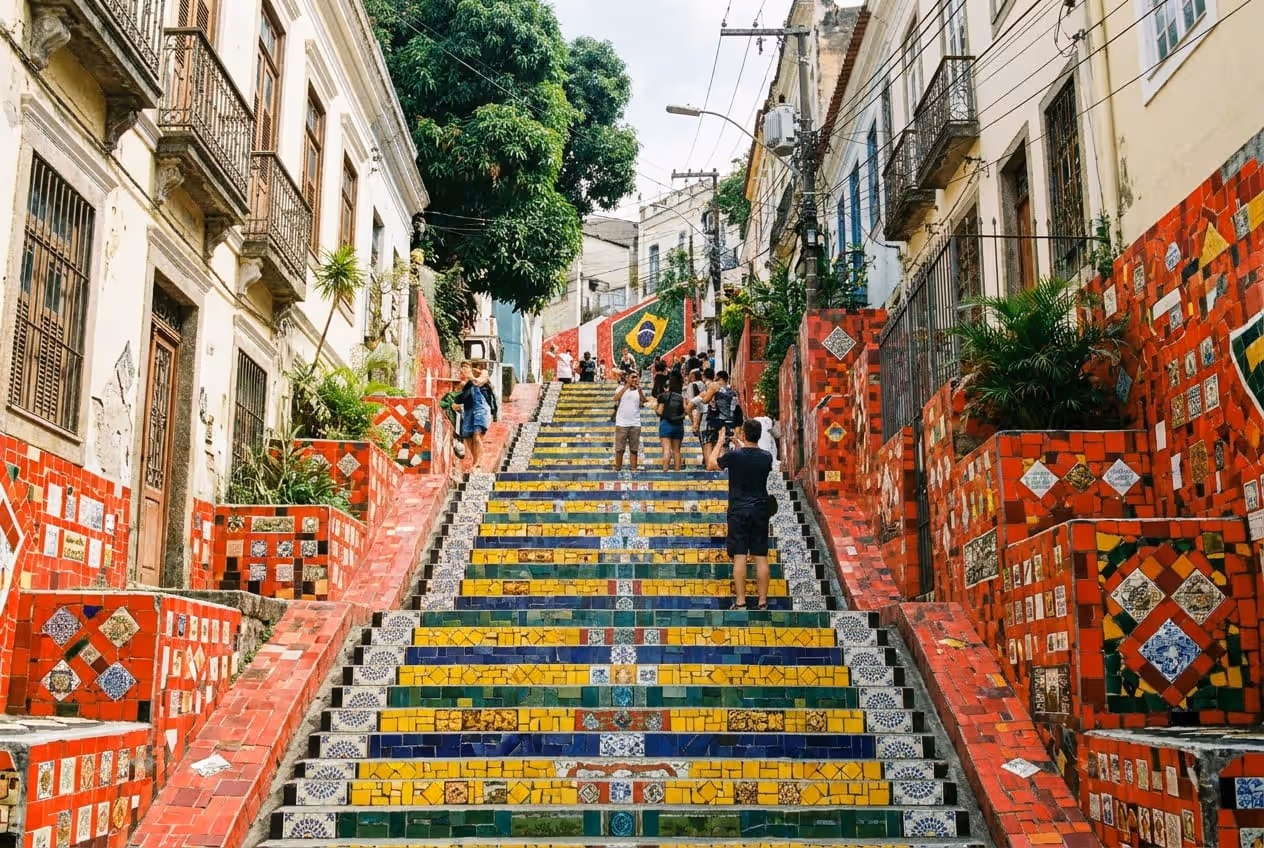 Escadaria Selarón em rio de janeiro
