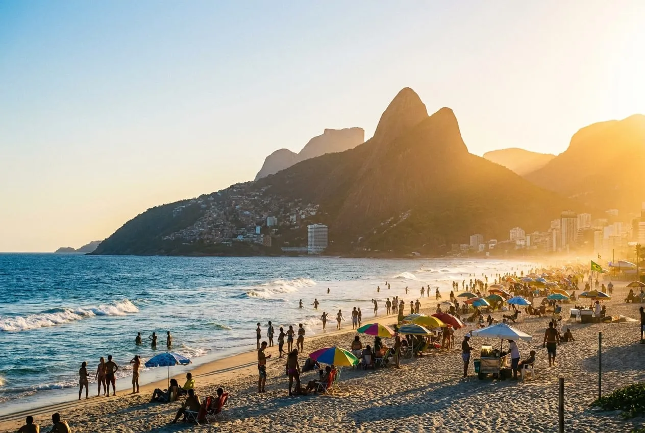 Praia de Ipanema em rio de janeiro